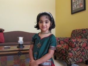 Zoey in her favorite Indian attire: Diwali 2011. 